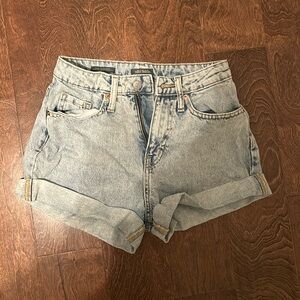 Jean shorts rewashed